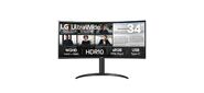 Монитор LG 34" UltraWide 34WR55QK-B черный VA LED 21:9 HDMI матовая HAS 300cd 178гр / 178гр 3440x1440 100Hz DP Ultra WQHD USB 6.9кг