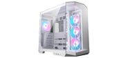 Корпус MSI MAG Pano 100R PZ WHITE ,  Mid Tower,  ATX,  2xUSB 3.2 Gen 1,  1xUSB 3.2 Gen2 Type-C,  3x120mm ARGB Reverse Blade Fan,  1x120mm ARGB Fan,  ARGB+PWM Control Board, Tempered Glass Window,  Brown Box