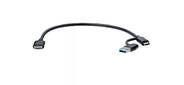 Кабель соединительный 2-in-1 USBA+C to USB3.0 MicroBM 5Gbps, 0.3m медь Telecom <TUS714-0.3m>_1