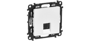 Legrand 753438 Valena LIFE.Телефонная розетка RJ11 одиночная.С лицевой панелью.Белая