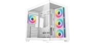 корпус Deepcool CG530 4F WH без БП,  боковое окно  (панорама),  3x120мм ARGB Reverce вентилятора на боковой стенке,  1x120мм ARGB вентилятор сзади,  белый,  ATX