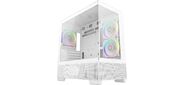 корпус Deepcool CG380 3F WH без БП, боковое окно (панорама), 3x120mm ARGB PWM вентилятора, белый, mATX (R-CG380-WHAGM3-G)