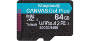 Карта Памяти micro SDXC 64Gb Kingston Canvas Go Plus UHS-I U3 A2  (170 / 70 MB / s)