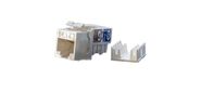 Hyperline KJ9-8P8C-C6-90-WH Вставка Keystone Jack RJ-45 (8P8C), категория 6, белая