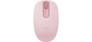 Мышь Logitech M196 розовый оптическая  (1000dpi) беспроводная BT USB