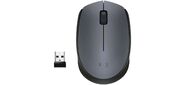 Мышь беспроводная Logitech M170 Gray |910-004646| серая с черным,  оптическая,  1000dpi,  2.4 GHz,  USB-ресивер