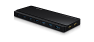TP-Link UH720 Концентратор,  7 портов USB 3.0 Hub with 2 power charge ports  (2.4A Max),  Desktop,  a 12V / 4A Power Adapter included