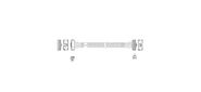 Кабель JPC P7323GB00800-1    Cable MCIO x8 74P  (угловой Right Angle)  -TO-  MCIO x8 74P  (угловой Right Angle) ,  85 Ohm,  L:80cm