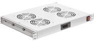 Модуль вентиляторный NTSS  (NTSS-FAN4 / 19T) 4 вент. с термостатом с контроллером серый  (упак.:1шт)