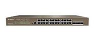 IP-COM G5328P-24-410W Управляемый PoE коммутатор третьего уровня с 24 гигабитными портами PoE,  4 SFP и 1 Console порт