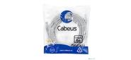 Cabeus PC-UTP-RJ45-Cat.5e-10m Патч-корд U / UTP, категория 5е, 2xRJ45 / 8p8c, неэкранированный, серый, PVC, 10м