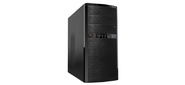 MidiTower Powerman ES722 Black PM-400ATX 2*USB 2.0, HD, Audio mATX