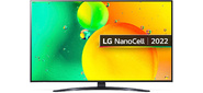 Телевизор LED LG 55" 55NANO766QA.ARUB NanoCell синяя сажа Ultra HD 60Hz DVB-T DVB-T2 DVB-C DVB-S DVB-S2 USB WiFi Smart TV  (RUS)