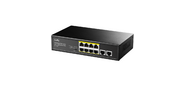 Коммутатор /  8 RJ-45 10 / 100 / 1000M PSE ports +2 RJ45 10 / 100 / 1000  Uplink Port Unmanaged PoE+ Switch 120W,  CCTV / VLAN mode support,  long distance:250M at CCTV mode.  802.3af / at standard,   Aternative 1 / 2 (+), 3 / 6 (-),  Rack-mountable Steel Case,  Watchdog,  120W internal