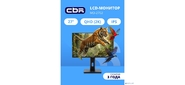 CBR LCD Монитор 27" MD-2702 безрамочный,  IPS,  QHD 2K 2560x1440,  100Гц,  Динамики 2*3W,  регулировка по высоте,  1*DP / 1*HDMI,  внутренний БП,  FreeSync,  черный,  кабель HDMI 1.5м в комплекте [LCD-MD2702-OPC]