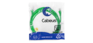 Cabeus PC-UTP-RJ45-Cat.5e-3m-GN Патч-корд U / UTP, категория 5е, 2xRJ45 / 8p8c, неэкранированный, зеленый, PVC, 3м
