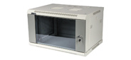 Шкаф коммутационный Lanmaster  (TWT-CBWPG-6U-6X4-GY) 6U 600x400мм пер.дв.стекл 60кг серый