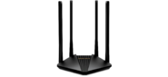 AC1200 Dual-Band Wi-Fi Gigabit Router, 4× Fixed External Antennas, 2× Gb LAN Ports, 1× Gb WAN Port