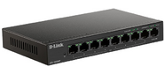 Коммутатор D-Link Unmanaged Switch 8x100Base-TX PoE,  1x1000Base-T,  Surge 6KV,  PoE Budget 117W,  metal case