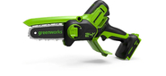 GreenWorks G24MCS10 Цепная мини пила аккумуляторная,  24V,  10см,  без АКБ и ЗУ [2008207]