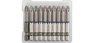 Биты ЗУБР "МАСТЕР" 26001-2-50-10 кованые,  хромомолибденовая сталь,  тип хвостовика E 1 / 4",  PH2,  50 мм,  10 шт