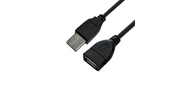 Удлинитель 2.5m USB 2.0,  AM / AF,  черный