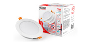 Светильник Gauss Elementary Downlight 5Вт 4000K белый круглый  (9100420205T)