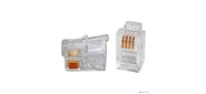 Gembird коннектор телефонный RJ11 6P4C (100 шт. в уп.!!!) (MP-6p4c / 5)