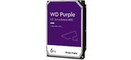 Western Digital HDD SATA 6Tb Purple WD64PURZ, IntelliPower, 256MB buffer (DV-Digital Video), 1 year