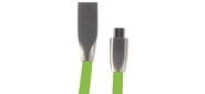 Cablexpert Кабель USB 2.0 CC-G-mUSB01Gn-1M AM / microB,  серия Gold,  длина 1м,  зеленый,  блистер