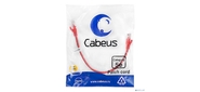 CABEUS PC-UTP-RJ45-CAT.5E-0.3M-RD U / UTP,  КАТЕГОРИЯ 5Е,  2XRJ45 / 8P8C,  НЕЭКРАНИРОВАННЫЙ,  КРАСНЫЙ,  PVC,  0.3М