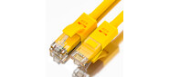 Greenconnect Патч-корд прямой 0.5m, UTP кат.5e, желтый, позолоченные контакты, 24 AWG, литой, GCR-LNC02-0.5m, ethernet high speed 1 Гбит / с, RJ45, T568B