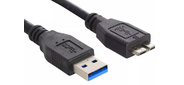 Кабель Buro MK30-AM-0.5 micro USB 3.0 B  (m) USB A (m) 0.5м черный