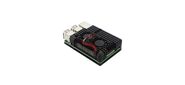 Корпус ACD RA458 Black Metal Aluminum Case with double Fans for Raspberry Pi 3B / 3B+ (RASP2244)