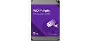 Жесткий диск Western Digital 3TB WD34PURZ HDD 3.5" Purple,  SATA 6Gb  /  s  (SATA-III),  CMR