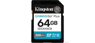 Флеш карта SDXC 64GB Kingston SDG4 / 64GB Canvas Go! Plus w / o adapter
