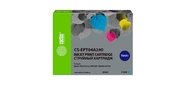 Картридж струйный Cactus CS-EPT04A240 T04A2 голубой  (85мл) для Epson WorkForce Pro WF-C8190,  WF-C8690