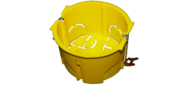 Коробка TWT (TWT-BX45x45-YL) подрозеточная в стену для суппорта 45х45. желтая