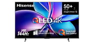 Телевизор ЖК 85'' Hisense /  85",  QLED,  Ultra HD,  144Hz,  Smart TV  (ОС VIDAA U8.5),  Wi-Fi,  DVB-T2 / T / C / S2 / S,  144Hz Game Mode PRO,  FreeSync Premium,  HDR10+,  2.0ch 2х15W,  CI+ (1.4),  4хHDMI,  2хUSB,  Black 2025