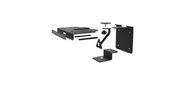 Mounting solution for EagleEyeIV-12x&4x. Mounts on the wall / other flat surfaces over 6.5in deep or flat screen displays greater than 5 / 8in thick. Includes tripod mount. Also supports EagleEye Director,  EagleEye HD,  EagleEye III,  EagleEye View cameras.