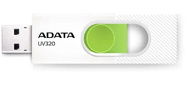 Флеш накопитель 64GB A-DATA UV320,  USB 3.2,  белый / зеленый