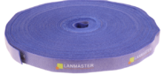 Хомут-липучка LANMASTER шириной 20 мм, 30 м, синий