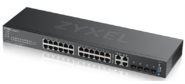 Zyxel NebulaFlex Pro GS2220-28 Hybrid L2 Switch,  rack 19 ",  24xGE,  4xCombo  (SFP  /  RJ-45),  silent,  standalone  /  cloud management