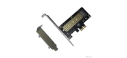 ORIENT C302E,  Переходник PCI-Ex1->M.2 M-key NVMe SSD,  тип 2230 / 2242 / 2260 / 2280,  2 планки крепления в комплекте  (31152)