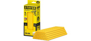 Стержни STAYER "MASTER" для клеевых  (термоклеящих) пистолетов,  цвет желтый по бумаге и дереву,  11х200мм,  40шт [2-06821-Y-S40]