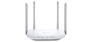 TP-Link AC1200 Dual Band Wireless Router,  Mediatek,  867Mbps at 5GHz + 300Mbps at 2.4GHz,  802.11ac / a / b / g / n,  1 10 / 100Mbps WAN + 4 10 / 100Mbps LAN ports,  1 USB 2.0 port for 3G 4G Sharing and FTP Media Print Server,  2 fixed antennas