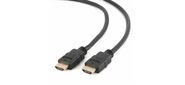 Кабель HDMI Cablexpert CC-HDMI4-0.5M,  19M / 19M,  v2.0,  медь,  позол.разъемы,  экран,  0.5м,  черный,  пак