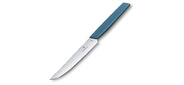 Нож кухонный Victorinox Swiss Modern  (6.9006.122) стальной для стейка лезв.120мм прямая заточка синий