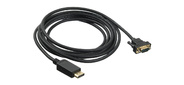 Кабель аудио-видео Buro 1.1v DisplayPort  (m) / VGA  (m) 3м. Позолоченные контакты черный  (BHP DPP_VGA-3)