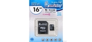 Micro SecureDigital 16Gb Smart buy SB16GBSDCL10-01 {Micro SDHC Class 10,  SD adapter}